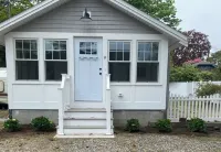 Quick walk to private beach from this brand new 3-bedroom cottage