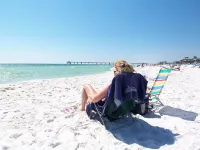 Destin West Villa 301, oceanview, wraparound balcony, lazy river, 6 pools, beach