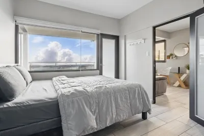 Rooftop with jacuzzi and panoramic sea views