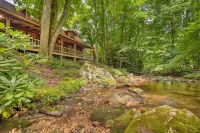 Scenic Creekside Cabin w/ Wraparound Porch! - Pet Friendly