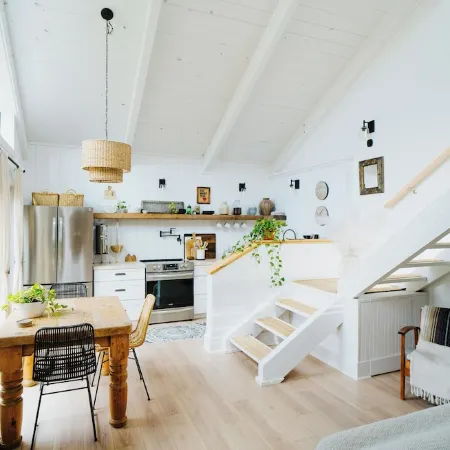 Walk to the Beach! Boho-Inspired 2BR Jupiter Loft w Private Outdoor Space