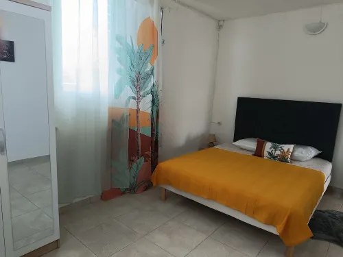 Comfortable country villa with parking and large private garden.