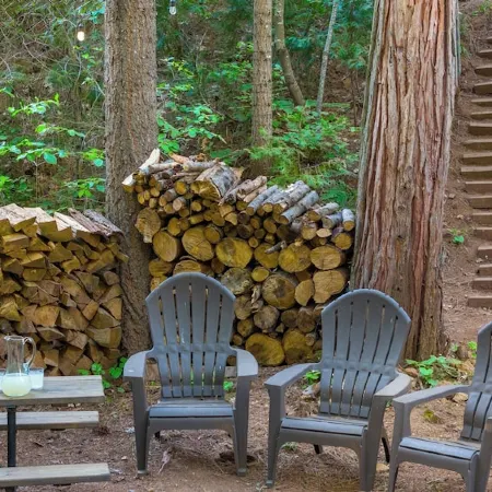 Creek Cabin - Fly-in Acres Lake Access - private Creek access with fire pit Отели в г. Арнолд