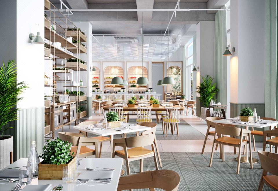 [로브 엑스포 2020 호텔의 옥상 수영장 전망]