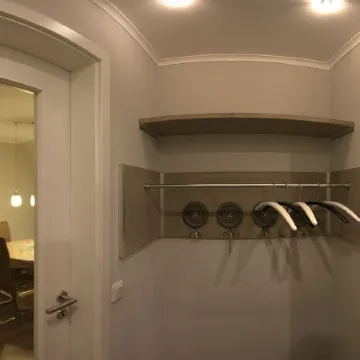 The neat apartment is your central starting point for your activity