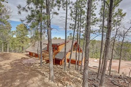 Custom Black Hills Log Home w/views, Secluded, Only 12 miles to Mt Rushmore!