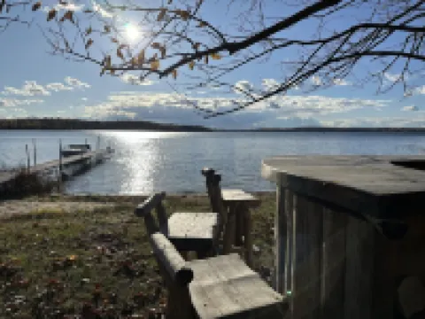 Vintage 1920s Speakeasy Cabin Overlooking the Sandy Shores of Swan Lake!