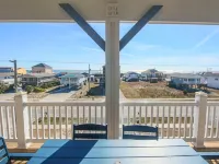 Ocean-View Home w/ Hot Tub, Fire Pit & Elevator, 3-Min Walk to Beach Access Hotels in Topsail