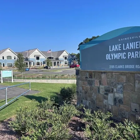 Modern Lake Home with Private Boat Dock with two story Party Deck in Gainesville
