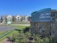 Modern Lake Home with Private Boat Dock with two story Party Deck in Gainesville Hotels near Don Carter State Park