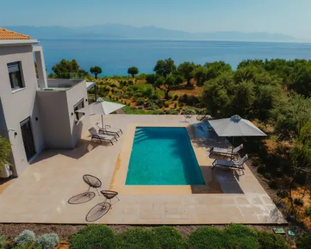 Oceanfront Villa Elaia Private Pool Panoramic Views Hotels in Koroni