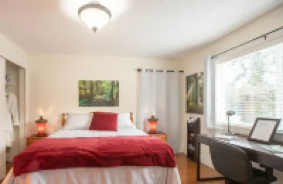 Private suite located on the garden side of our home