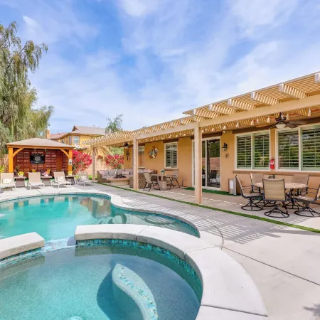 Gazebo + Putting Green: Serene Indio Getaway