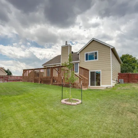 Grill, Fireplace and Fenced-in Yard Thornton Home!