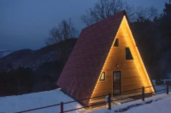 Mountain View Cabin in Forest, Ankyun โรงแรมใน