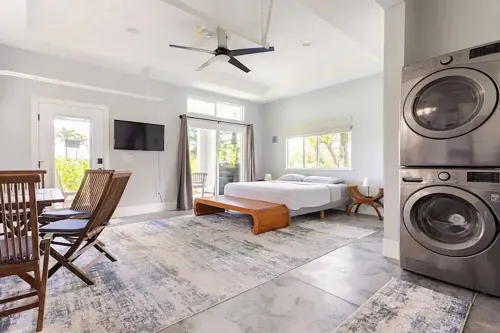Two homes on the ocean with a private saltwater pool.