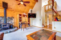Deck w/ Hot Tub: Serene Cabin in Truckee - parking