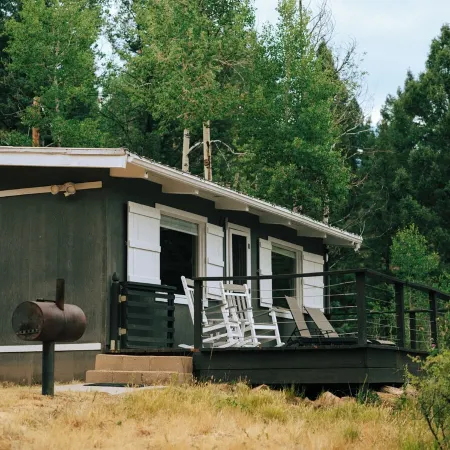Pike National Forest Cabin with Mountain Views, Deck & Wood Fireplace