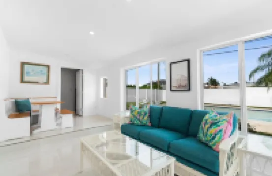 Modern Coastal Home with brand NEW HEATED private saltwater pool!!!