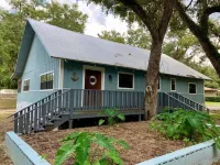 Rustic newly remodeled River House on working fish house property . Gulf access