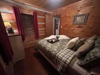 Extremely clean cabin in a quiet setting with an outdoor fire pit.