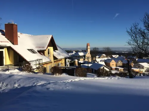 Enjoy and relax with a wonderful panoramic view at Schönberg Castle Hotels in Bad Brambach