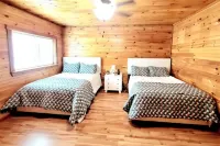 Spacious log cabin for country getaway