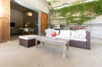 Newly Renovated Former Cider House with outdoor covered patio and gas grill.