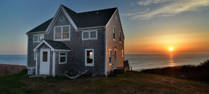 On the front, views of the surf Hotels in Block Island