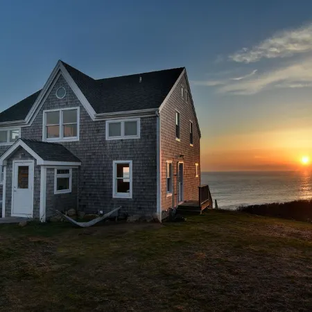On the front, views of the surf