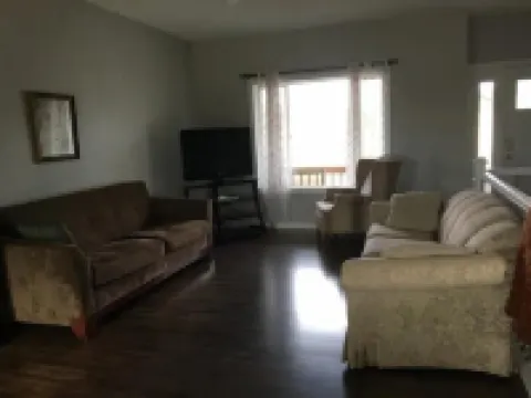 Upstairs of a newer ranch style home.  Owner resides in locked off basement.