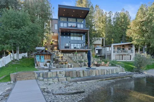 New Modern Luxury Home. Enjoy the Sweeping Lakefront and Mountain View’s.