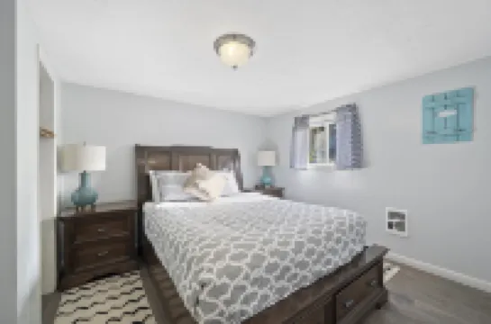 Full Size Kitchen and Comfortable Living Area - Spacious Charming Escape