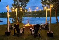 Up North Lakehouse with Beach+Xbox+Fun Hotels in Audubon Township