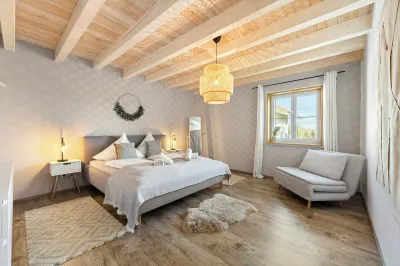 Country magic Allgäu. Idyllic Scandinavian-style apartment surrounded by nature.