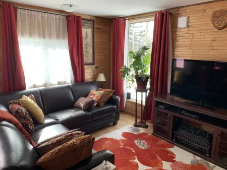 Northern Flare cabin with mountain view 5 min from Nordic Eclipse