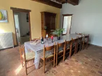 12-person gîte with heated swimming pool and sauna, ideal for relaxation