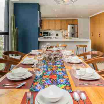 Serenity Condesa 3 Bedroom Condo w/AC, Castle & sunset view with AC 10 guests Dining/Meeting Rooms