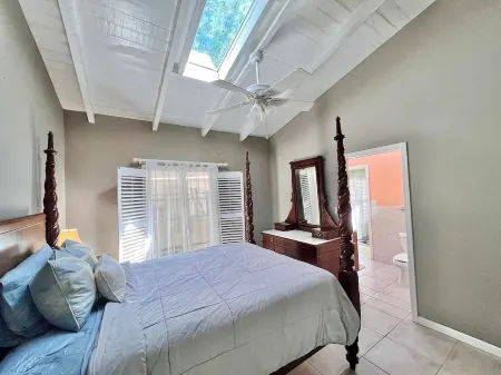 Quiet hillside villa with expansive sea, beach, and mountain views...