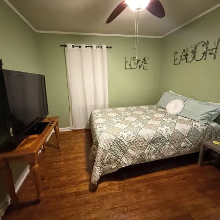 Entire home in quiet neighborhood !! This is a duplex style home!