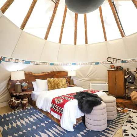Cozy Oso Tipi a unique Glamping experience at El Mistico Ranch