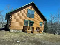 Log Cabin style lake house on Sea Lion Lake Hotels in Florence County