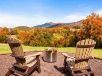 LURAY Couples Mountain Log Cabin #10 Fireplace Hot Tub Near Shenandoah Park