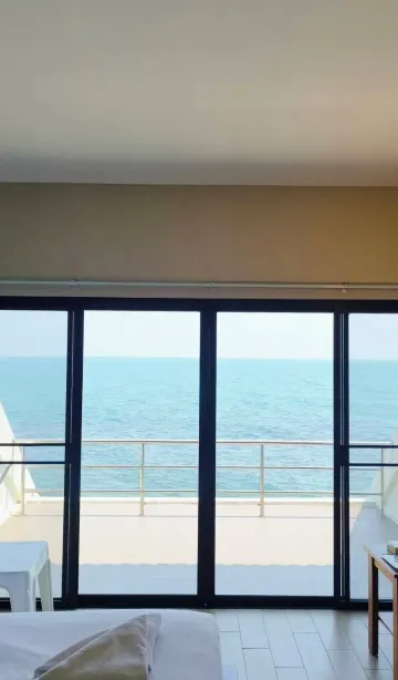 คอทเทจเตียงแฝดพร้อมวิวทะเล