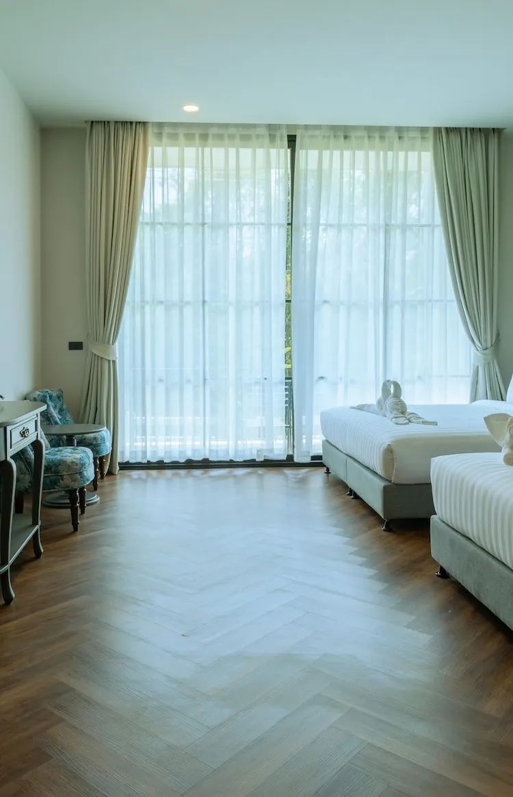 ห้องแฟมิลี่สี่ท่านพร้อมวิวสวน