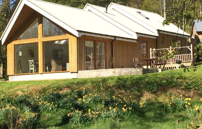 Beautiful river fronted house with private hot tub
