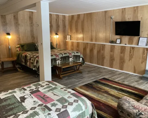Cabin on the Eagle River Chain! Boat dock slip! Kayaks! Firewood for bonfires! Hotels in Lincoln