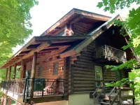 Log Cabin in the Woods with Marion Lake Access in Otter Tail County.