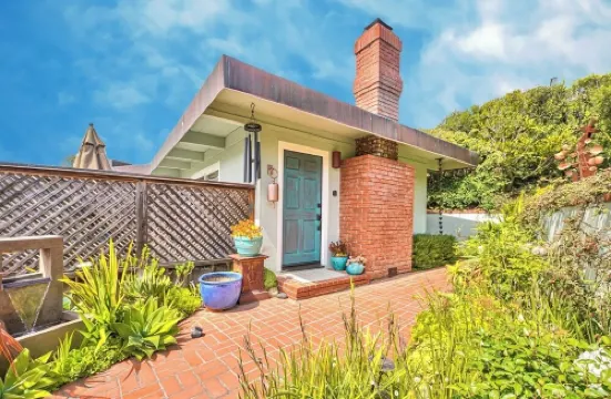"Atherton Cottage Has Ocean View & Two Fireplaces!