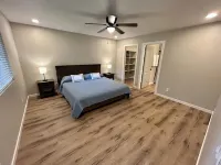 Enjoy a relaxing stay in this mountain home with open layout and spacious deck.